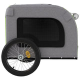 Pet Bike Trailer Green and Grey Oxford Fabric&Iron 93843