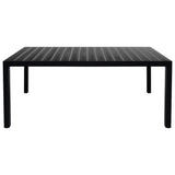 9 Piece Garden Dining Set Aluminium Black 3070627