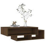 ZNTS Coffee Table Brown Oak 105x55x32 cm Engineered Wood 815983