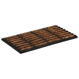 Door Mat Rectangular 45x75 cm Rubber and Coir 155665