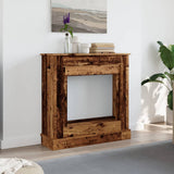 Fireplace Surround Old Wood 90x30x90 cm Engineered Wood 854596