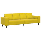 Living Room Couch Yellow 250 x 77 x 76 cm 3335097