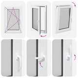Basement Window "RISOR" 60x100 cm Tilt&Turn DIN Left White 4108350