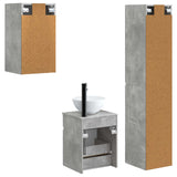 Bathroom Furniture Set 3 pcs Concrete Grey 33 x 34.5 x 160 cm 3406086