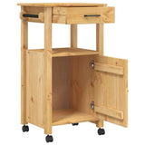 Kitchen Trolley MONZA 48x40x88.5 cm Solid Wood Pine 376088