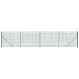 Wire Mesh Fence with Flange Green 1.8x10 m 154149
