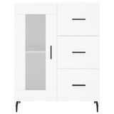 Highboard White 69.5x34x180 cm Engineered Wood 3189525