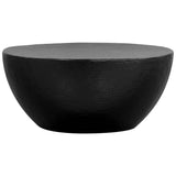 Coffee Table Hammered Aluminium 70x30 cm Black 246510