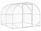 Chicken Coop Silver 200 x 200 x 200 cm Galvanised Steel 42042527
