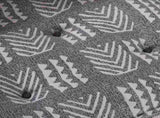 Sofa Cushion Grey Print 120 x 80 x 12 cm Fabric 4019067