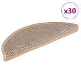 Stair Mats Self-adhesive Sisal-Look 30 pcs 56x17x3 cm Light Beige 3365868