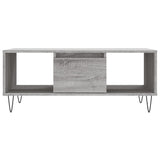 Coffee Table Grey Sonoma 90x50x36.5 cm Engineered Wood 830594