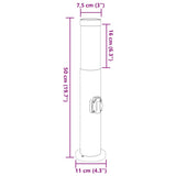 Bollard Lights with Outlet 3pcs 50 cm Stainless Steel IP44 4006012