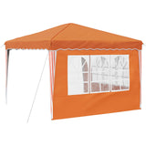 Pop-up Party Tent 288 x 288 x 245 cm Orange Oxford Fabric 42019767