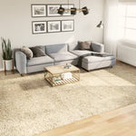 ZNTS Shaggy Rug PAMPLONA High Pile Modern Gold 300x400 cm 375352