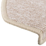 Stair mats Other 10 pcs Taupe 65 x 24 x 4 cm 149763