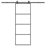 Sliding Door with Hardware Set 76x205 cm ESG Glass&Aluminium 3332863
