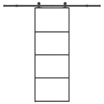 Sliding Door with Hardware Set 76x205 cm ESG Glass&Aluminium 3332863