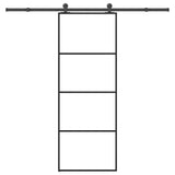 Sliding Door with Hardware Set 76x205 cm ESG Glass&Aluminium 3332863