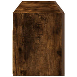 Bathroom Wall Cabinet Smoked Oak 100x25x30 cm Engineered Wood 860098