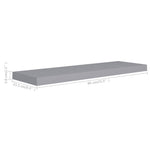 ZNTS Floating Wall Shelves 4 pcs Grey 80x23.5x3.8 cm MDF 323858