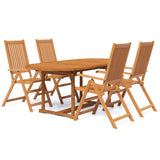 Garden Dining Set Natural wood Solid acacia wood Medium 3079643