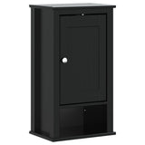 3 Piece Bathroom Furniture Set BERG Black Solid Wood Pine 3206501