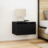 Wall-mounted Bedside Cabinet 2 pcs Black Oak 50 x 36 x 30 cm 863083
