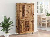 Highboard 2 pcs Old Wood Engineered Wood 3415721