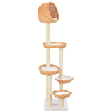 Cat Tree with Sisal Scratching Post Natural Willow Wood 170729