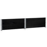 Garden Planter Black 100x100 cm Solid Wood Pine 3295400