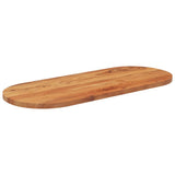 Table Top 140x60x2.5 cm Oval Solid Wood Acacia 370091