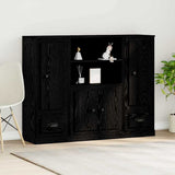 Highboard Black Oak 132 x 35.5 x 103.5 cm Engineered wood 3333078