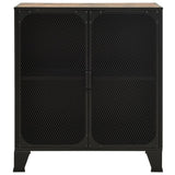 Storage Cabinet Rustic Brown 72x36x82 cm Metal and MDF 335907