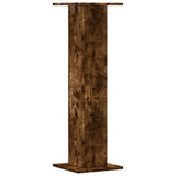 Speaker Stands 2 pcs Smoked Oak 30x30x95 cm Engineered Wood 852676