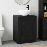 Bathroom Furniture Set Black Oak Engineered Wood 3404215