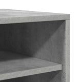 809003 Shoe Cabinet Concrete Grey 31,5x35x90 cm Engineered Wood