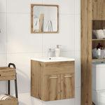 ZNTS 2 Piece Bathroom Furniture Set Artisan Oak Engineered Wood 862037