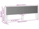 Headboard High Gloss White Engineered Wood 889559