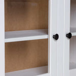Highboard White 93x40.5x180 cm Solid Pine Panama Range 282702