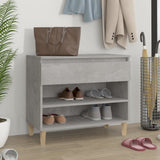Shoe Cabinet Concrete Grey 70x36x60 cm Engineered Wood 819760