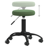 Office Swivel Chair Dark Green Velvet 333177