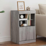 Sideboard with LED Lights Grey Sonoma 41x37x67 cm 836684