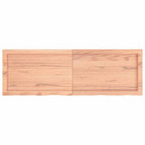 Wall Shelf Light Brown 120x40x cm Treated Solid Wood Oak 363694