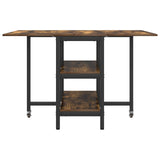 Dinning Table 122 x 80 x 76.5 cm Engineered Wood Smoked Oak 8006039