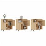 Sideboards 3 pcs Sonoma Oak Engineered Wood 3190144