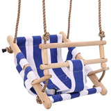 Baby Swing with Safety Belt Cotton Wood Blue 91801