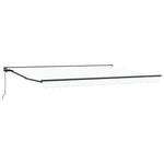 Retractable Awning Manual White 450x300 cm Fabric 3330995