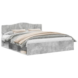 Bed Frame with Headboard Concerte 180 x 200 cm Solid Pine Wood 3412865