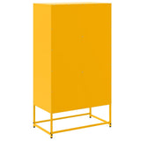 Highboard Mustard Yellow 68.5x38.5x123.5 cm Steel 846503